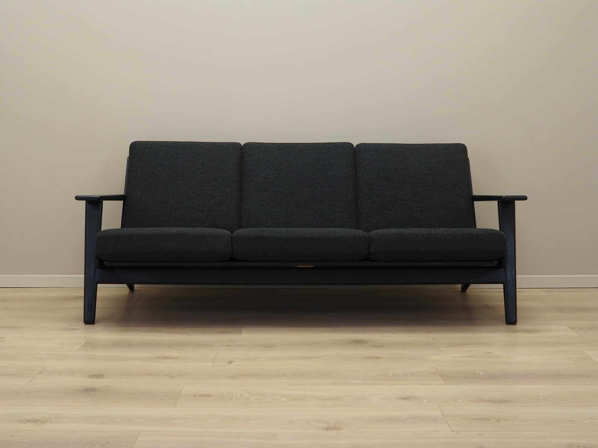 Sofa Textil Holz Schwarz 1960er Jahre 1