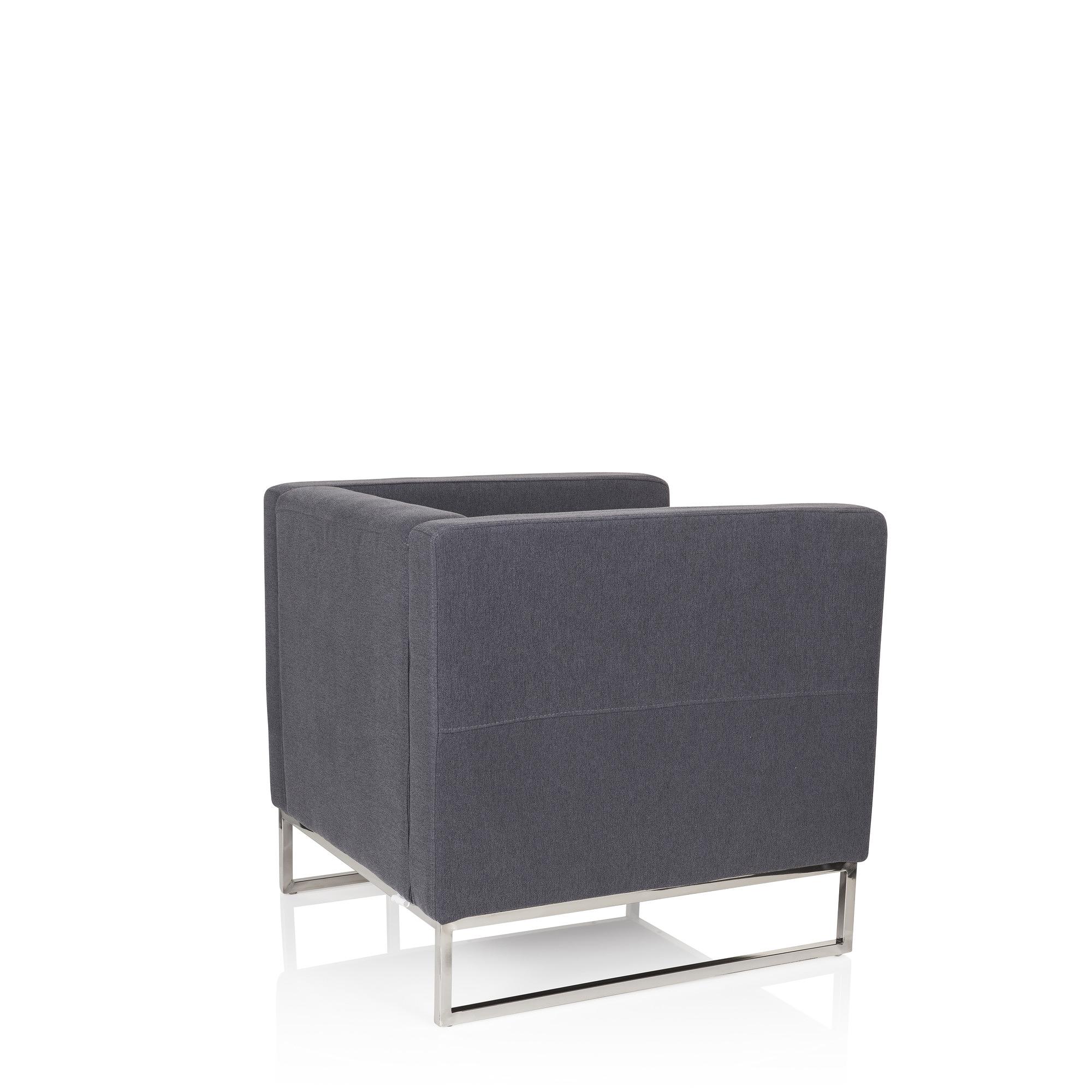 BARBADOS Sessel Stoff Grau 3