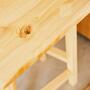 Minimalistischer Hocker aus Vollholz  4