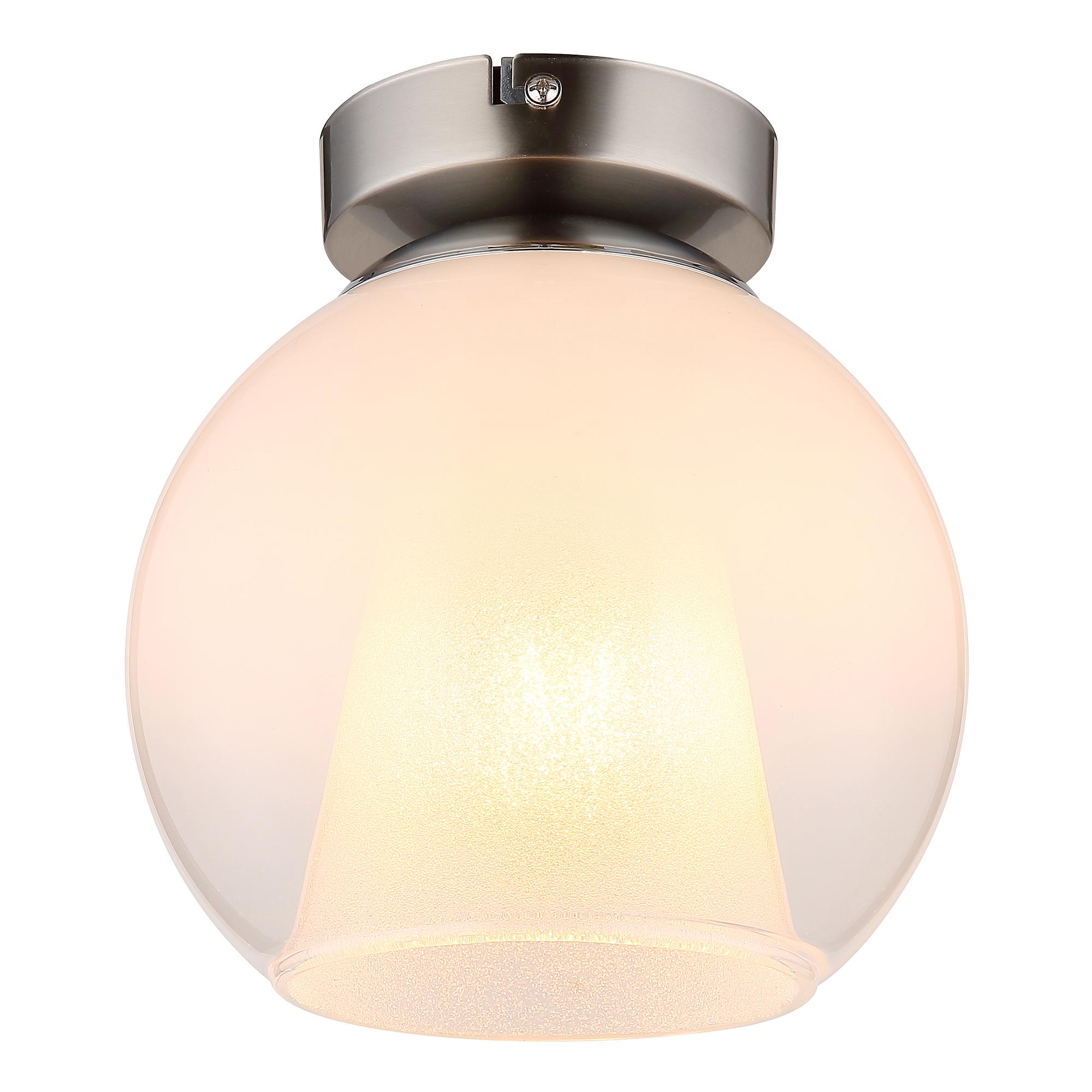 Barry Type D Ceiling Lamp Opal Glass Iron 1-Light 2