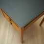 Vintage Desk Ash Wood Brown 1970s 9