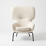 Sessel & Fußhocker Dublin Auckland Boucle 2