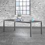 Soft Tisch Aluminium HPL-Platte Anthrazit 160 x 100 cm 0