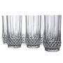 Long drink glass Longchamp Eclat Set of 6 Clear glass Transparent 1