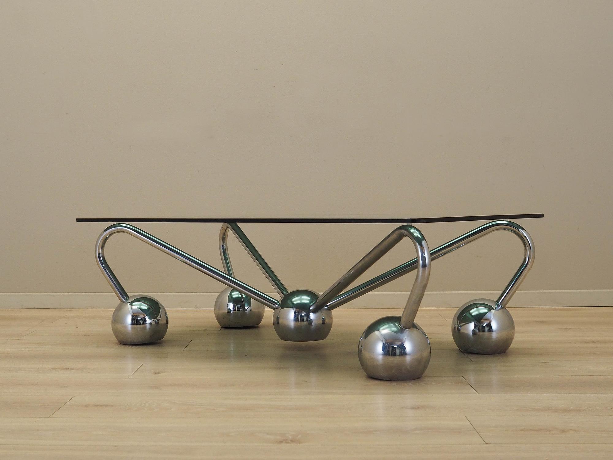 Coffee table Glass 1970s 3