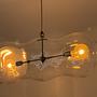 Designer glass pendant lamp organic shape 0
