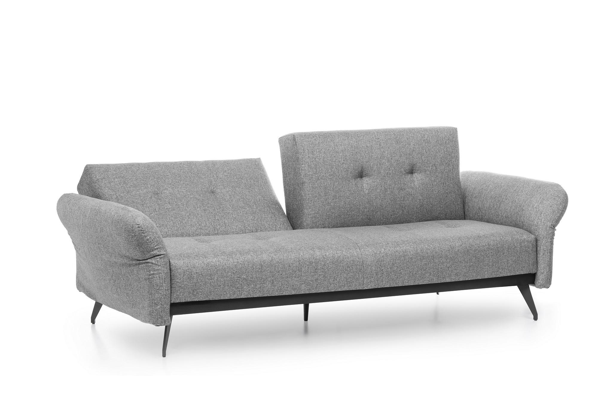 Ron Sofabed Schlafsofa 3-Sitzer Grau 7