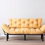 Nitta Triple Sofa Bed 3-Seater Mustard 2