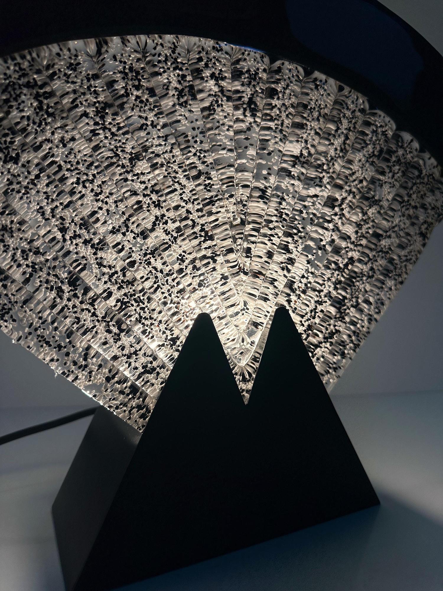 Vintage Art Deco Tischlampe 1980er Jahre 6