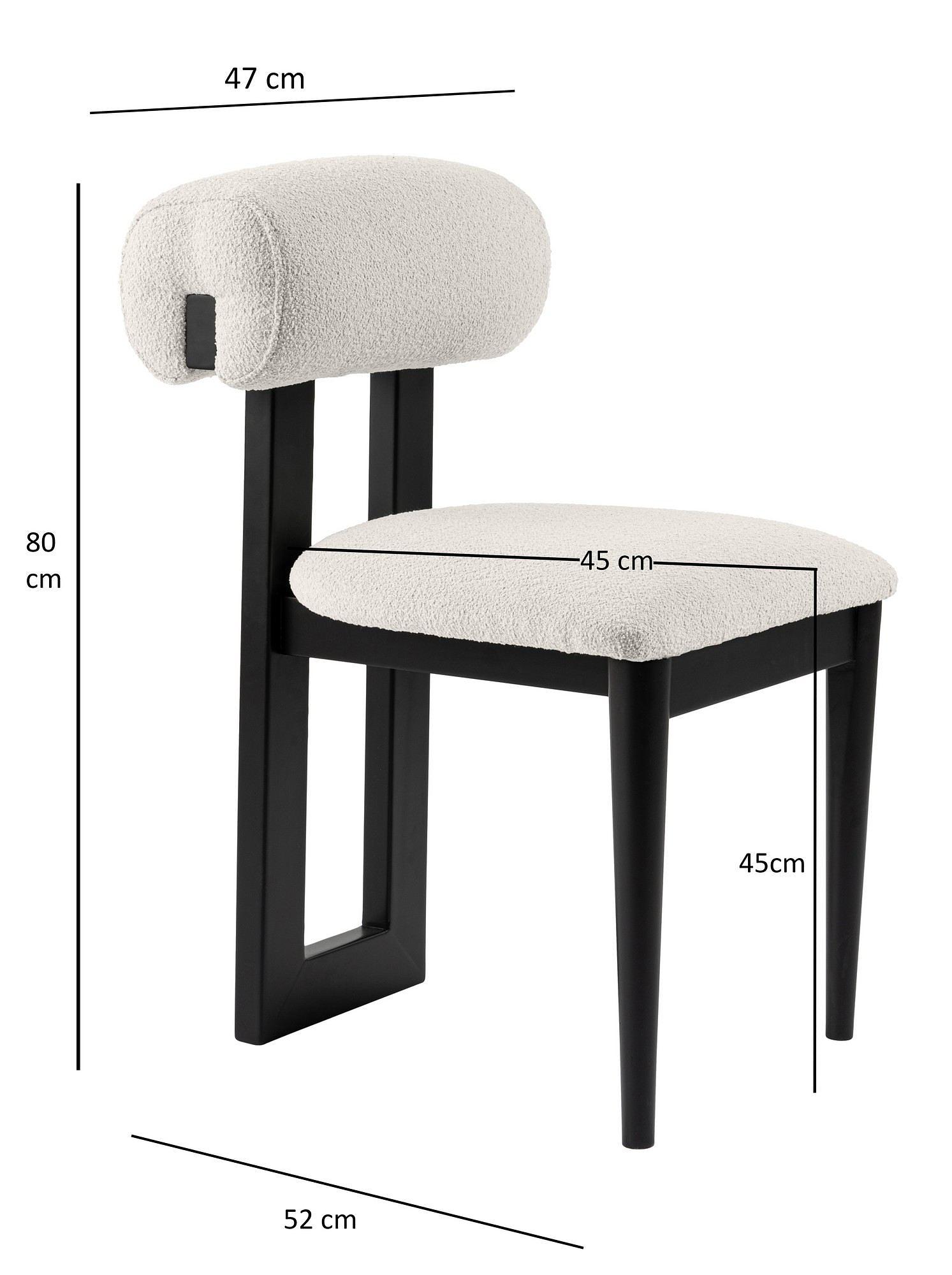 Natura Esszimmerstuhl Schwarz Weiß 6