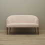 Vintage Sofa Textil Holz Creme 1970er Jahre 2