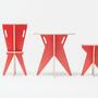 Hocker aus Handarbeit ST Stool Rot 5