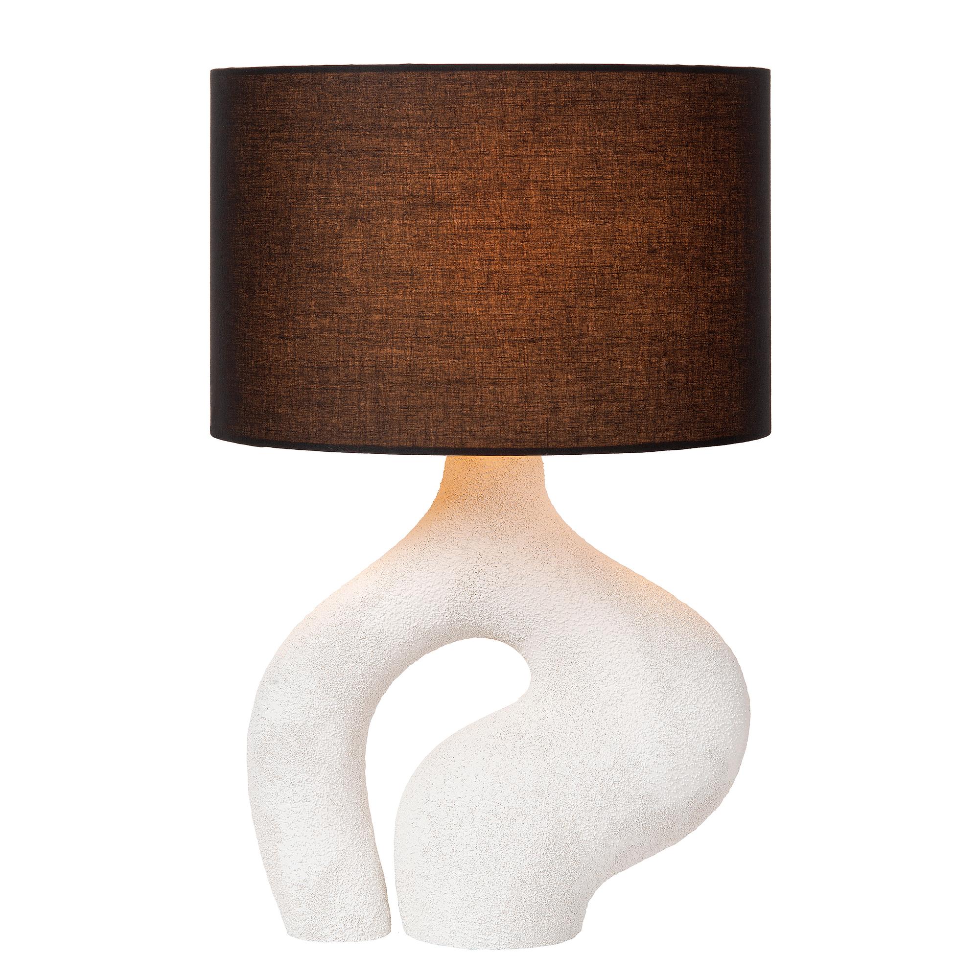 Forma Table Lamp Ceramic White Brown 4