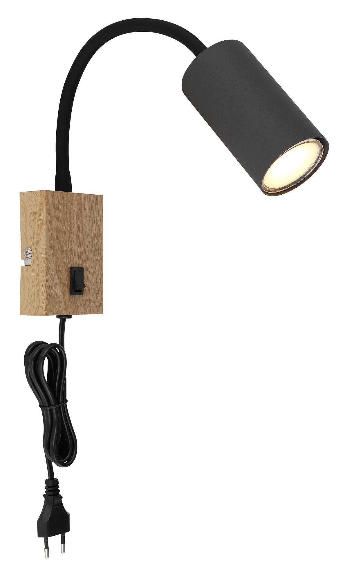 1-Flammig Robby Typ B Wandleuchte Eisen Braun Grau 4