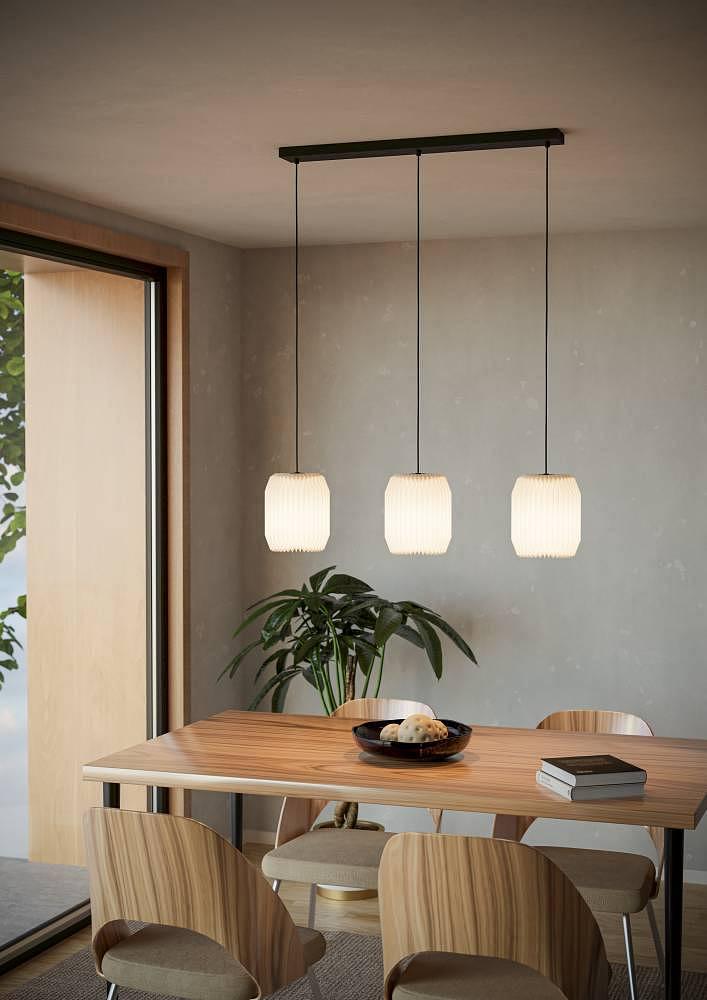 Belgrave Pendant Lamp Paper Steel 3-light 1