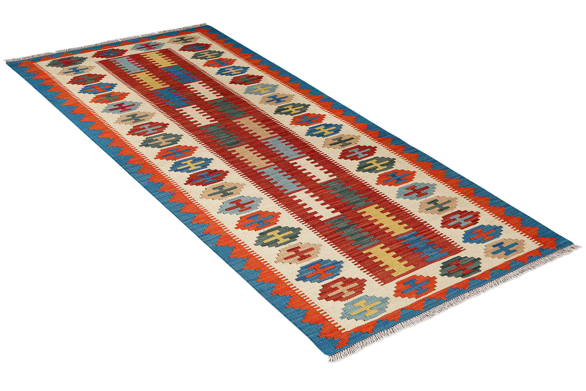 Kilim Gashgai Teppich Mehrfarbig 2