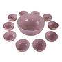 Ceramic bowl set Pink 1990s 0
