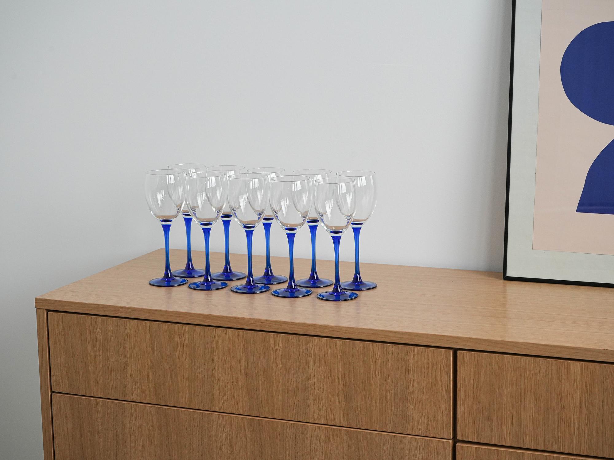 Weingläser 8x Blau 1