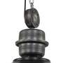 Pendant lamp Bikkel Steel / Glass 1-light Black 3