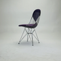 Eames Wire Chair DKR mit Polster Violett 2