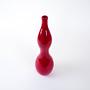 Keramikvase 1970er Jahre Rot 2
