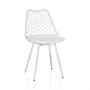 Begio S shell chair with seat cushion White 0