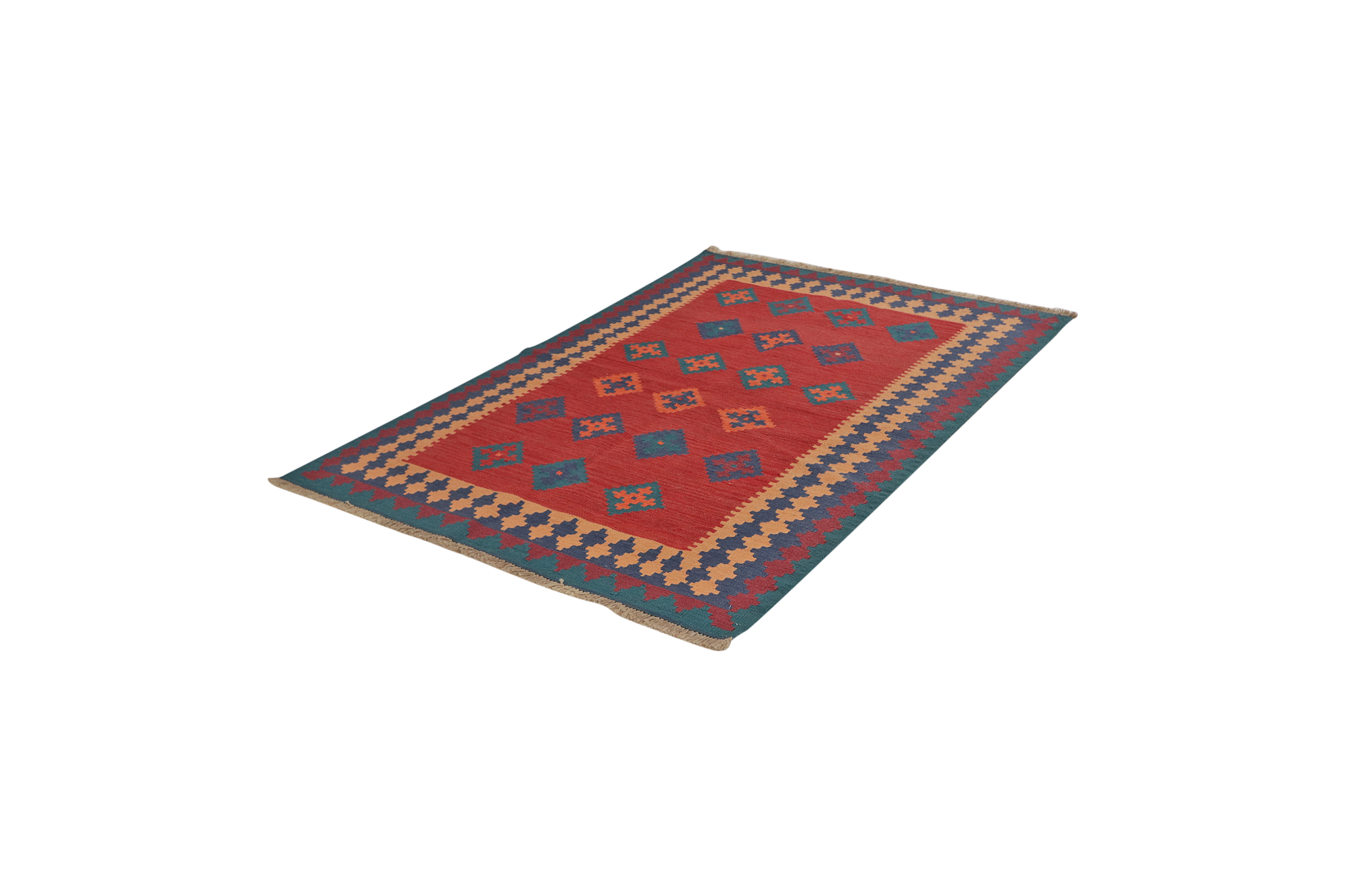 Kilim Gashgai Teppich Mehrfarbig 3
