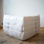 Togo Ecksofa Samt Hellbeige 2