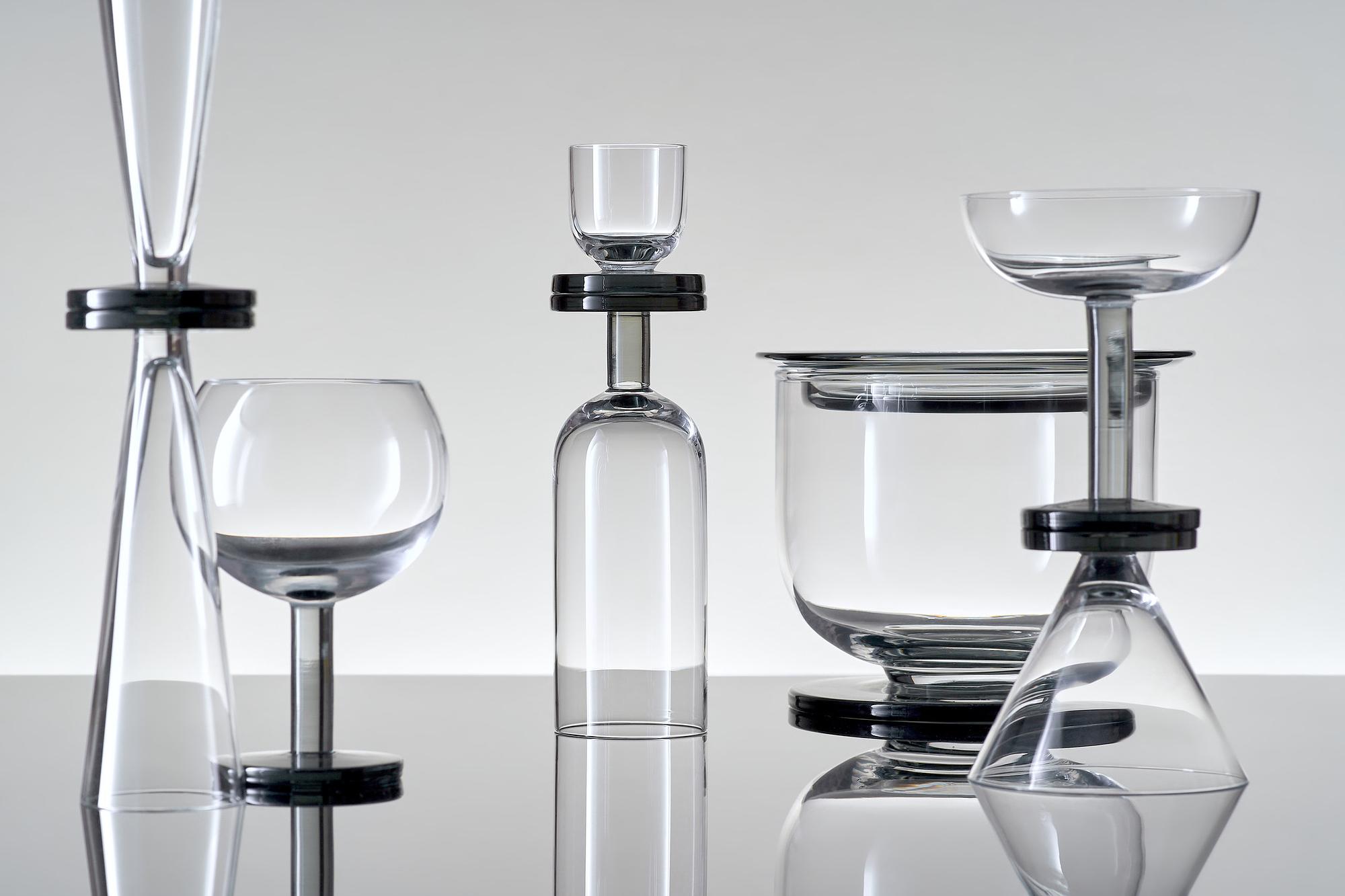 Puck Flötenglas 2-er Set Transparent 9