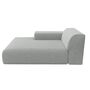 Pyllow Sofa 1-Sitzer Récamiere Webstoff Lichtgrau 2