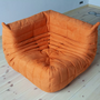 Togo Lounge Set 2-tlg. Textil Orange 1