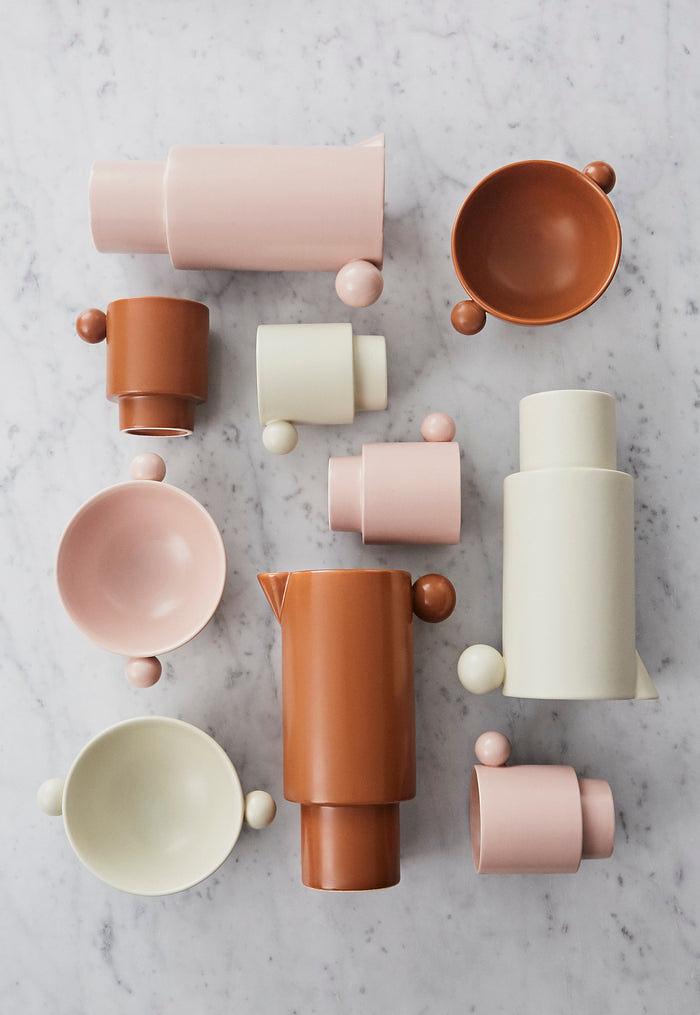 Inka Bowl Porcelain Pink 2