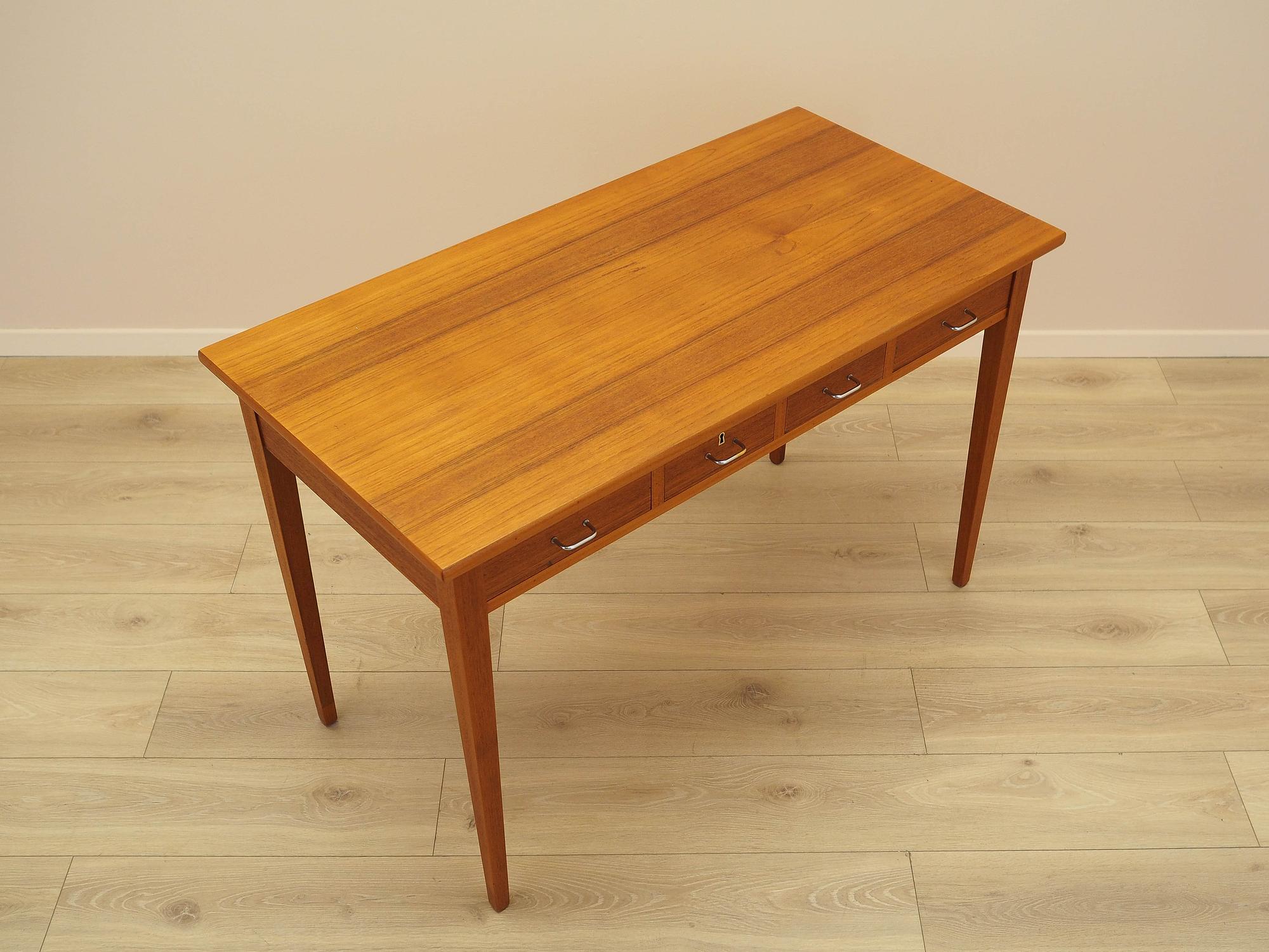 Teak Schreibtisch 1970er Jahre 7
