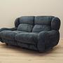 2-seater sofa velvet blue 1970s 2