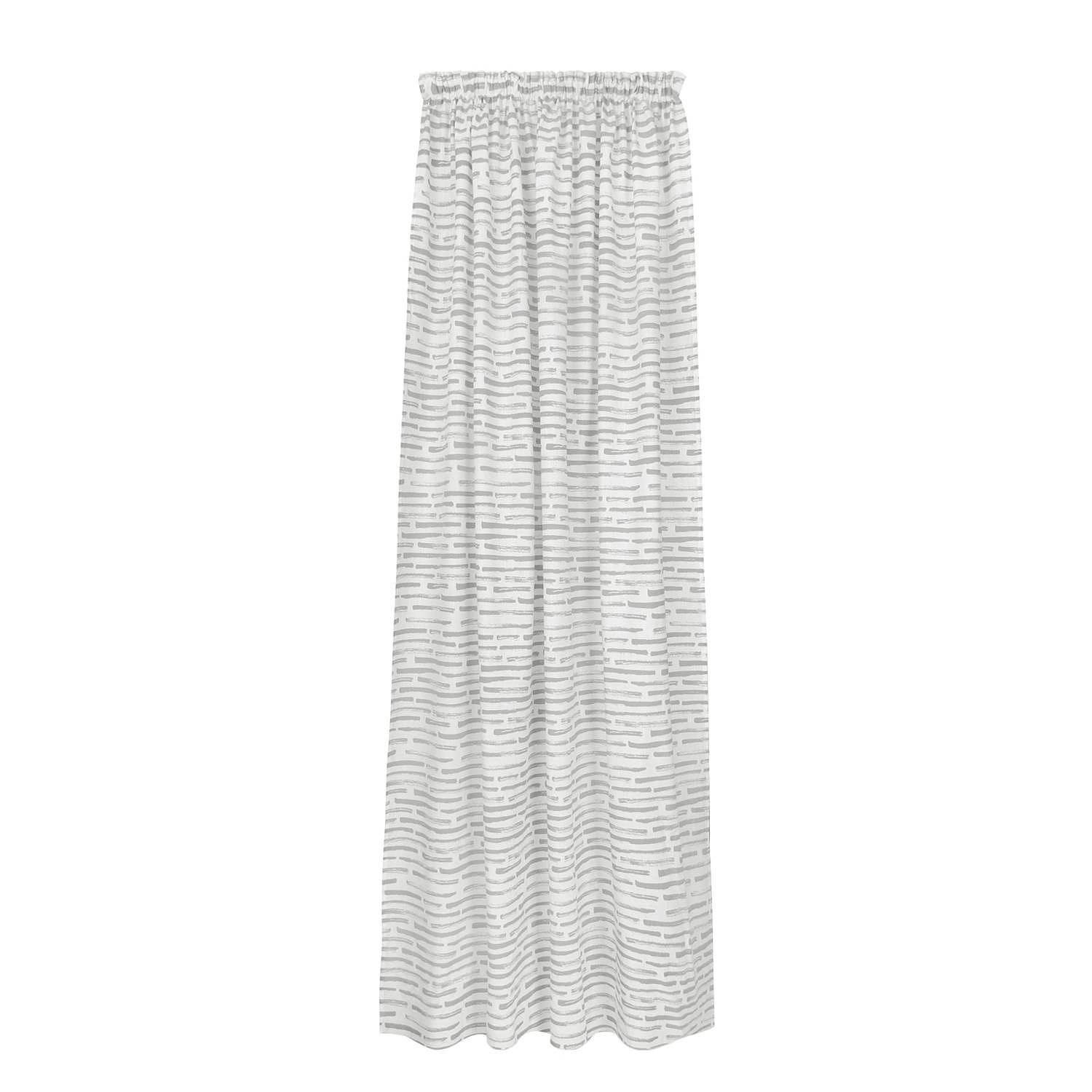 Fertigschal Magnus Bio-Baumwolle Weiß / Hellgrau Hellgrau 1