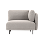Ellis 1-Sitzer Eckmodul abnehmbare Armlehne Agnes Brown 0