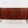 Highboard Teak Brown 1970s 1