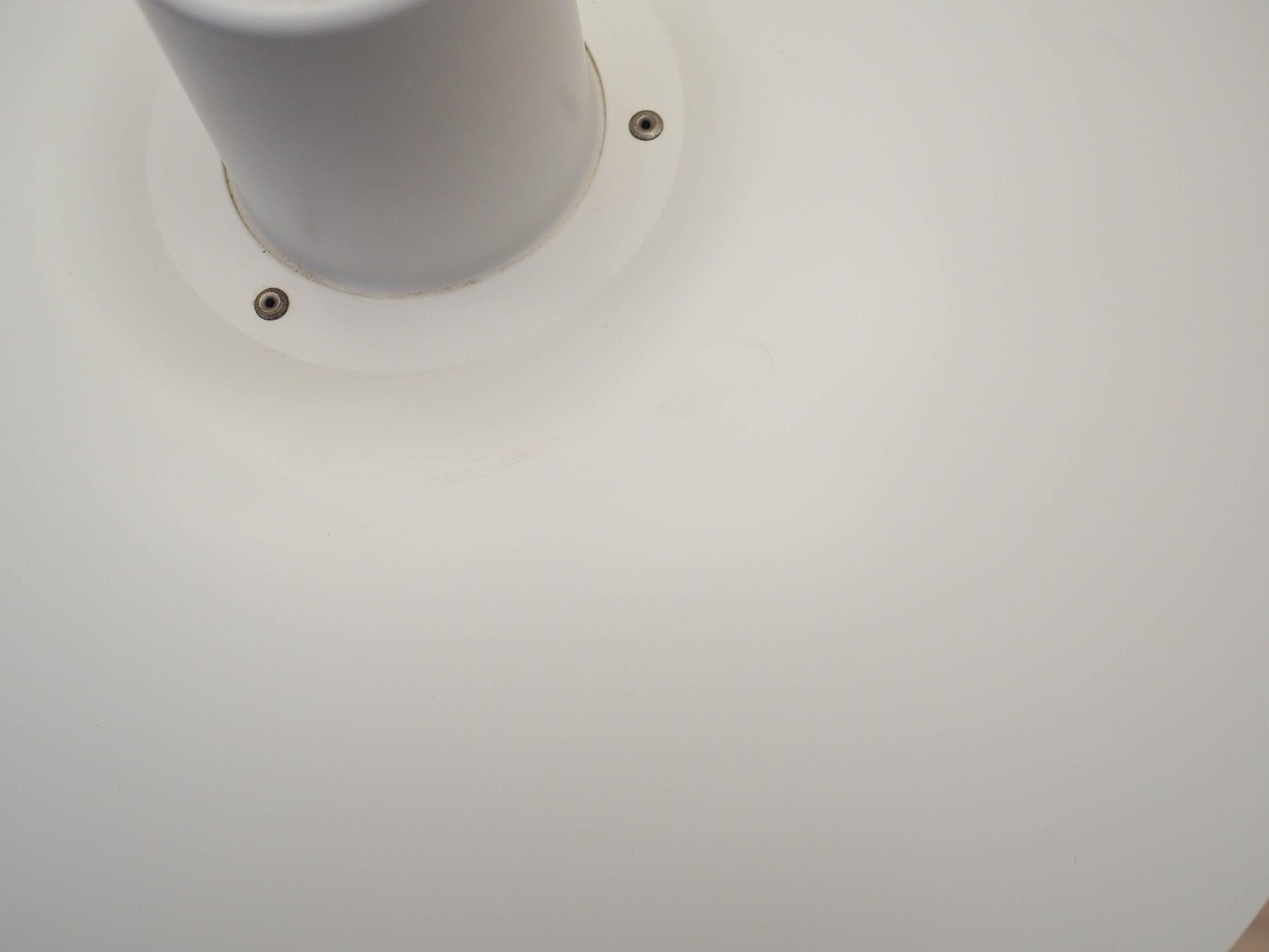 Hängelampe Weiß 1960er Jahre 5