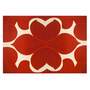 Handgetufteter Wollteppich Lotus Rot Ecru 230 x 300 cm 0
