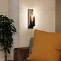 Wandleuchte Toothill 1-Flammig Rauchglas Stahl  2
