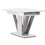Disa  Dining table  MDF White/Grey 120/160×80 8