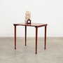Tavolino vintage in teak marrone anni '70 2