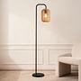 Floor lamp 1-bulb Husley cast iron / paper natural 0