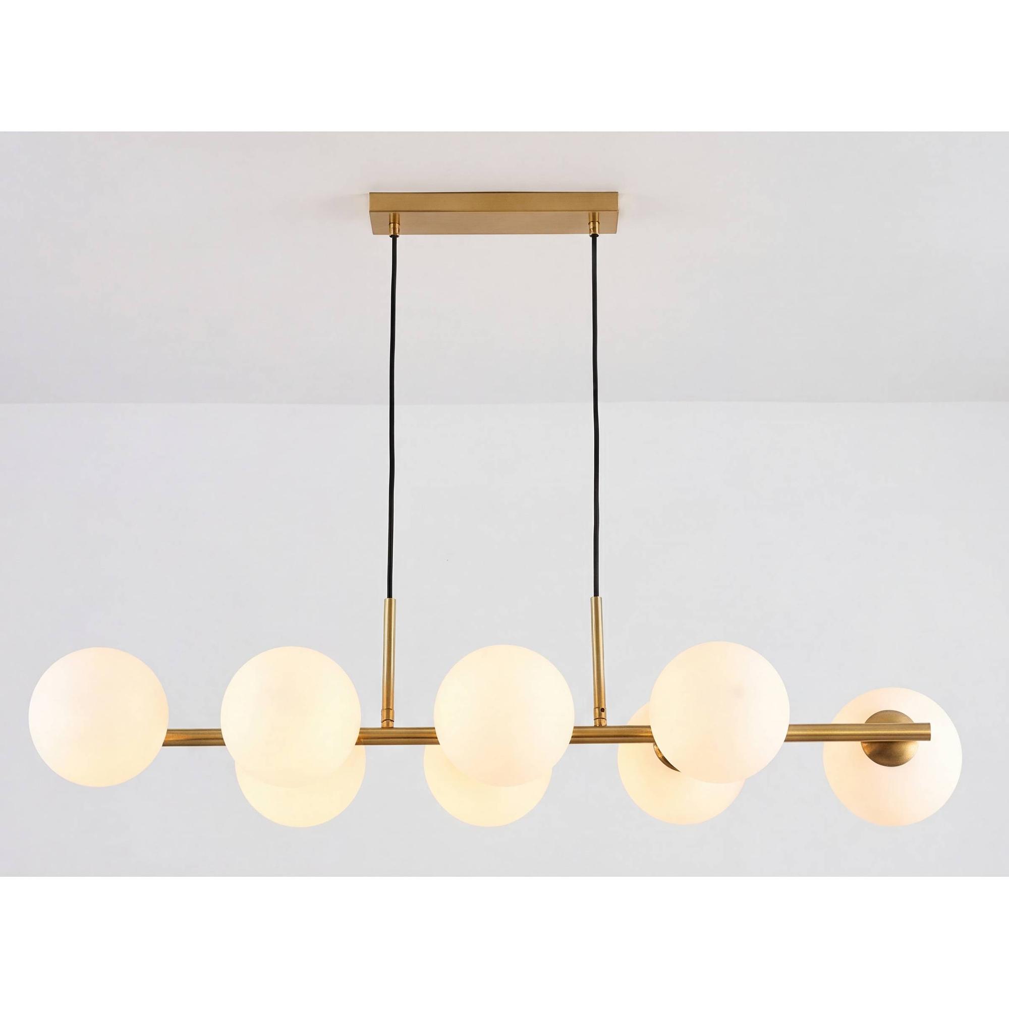Ceiling Light Glinto 8-Light Opal Glass Iron 4