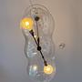 Designer glass pendant lamp organic shape 1