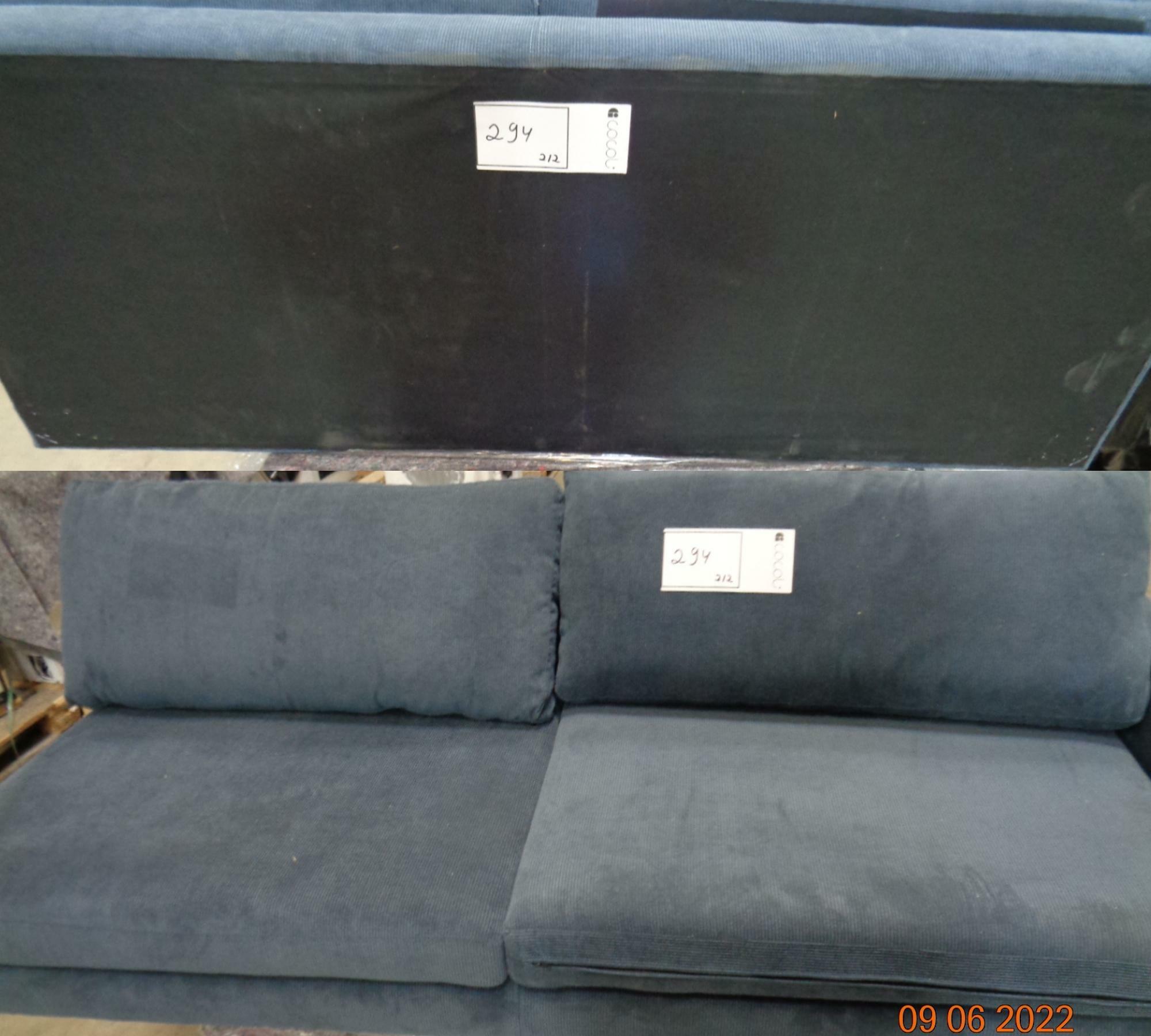 Astha Sofa mit Récamiere Links Sorrent Steel Blue 7