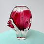 Vintage Vase Glas Rot 5