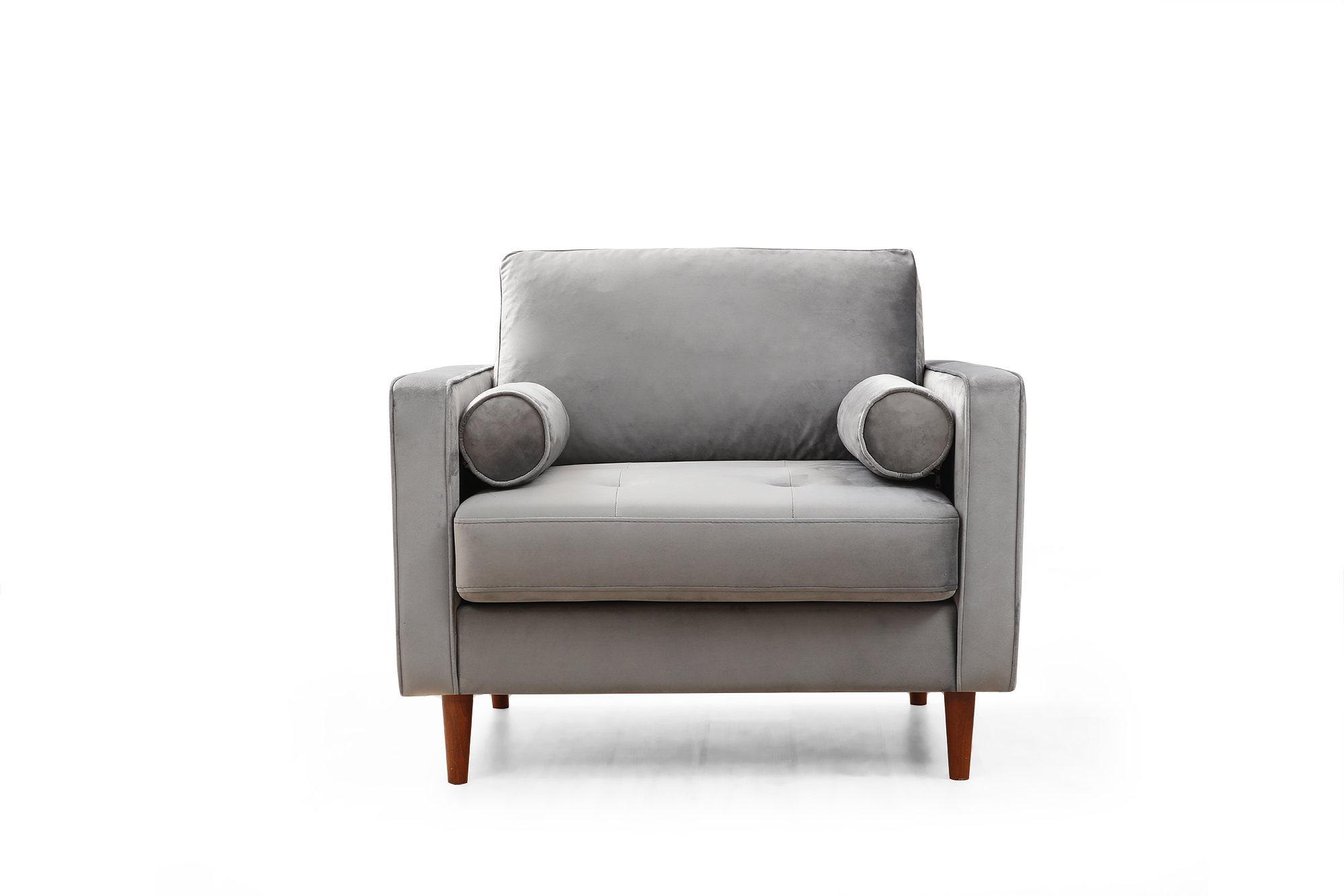 Rome Armchair Light Grey 2