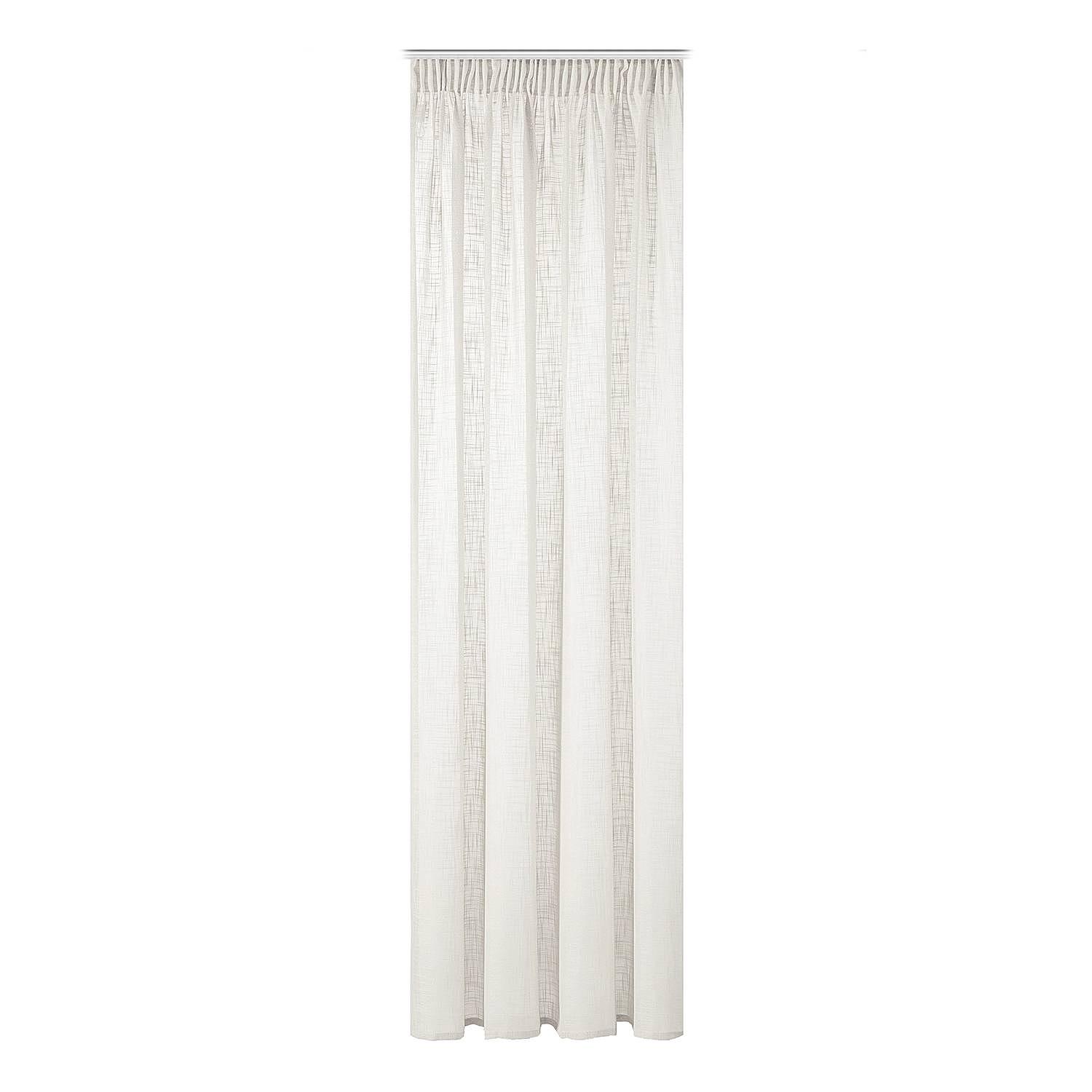 Fertiggardine Softy Polyester Wollweiß 140 x 245 cm 0