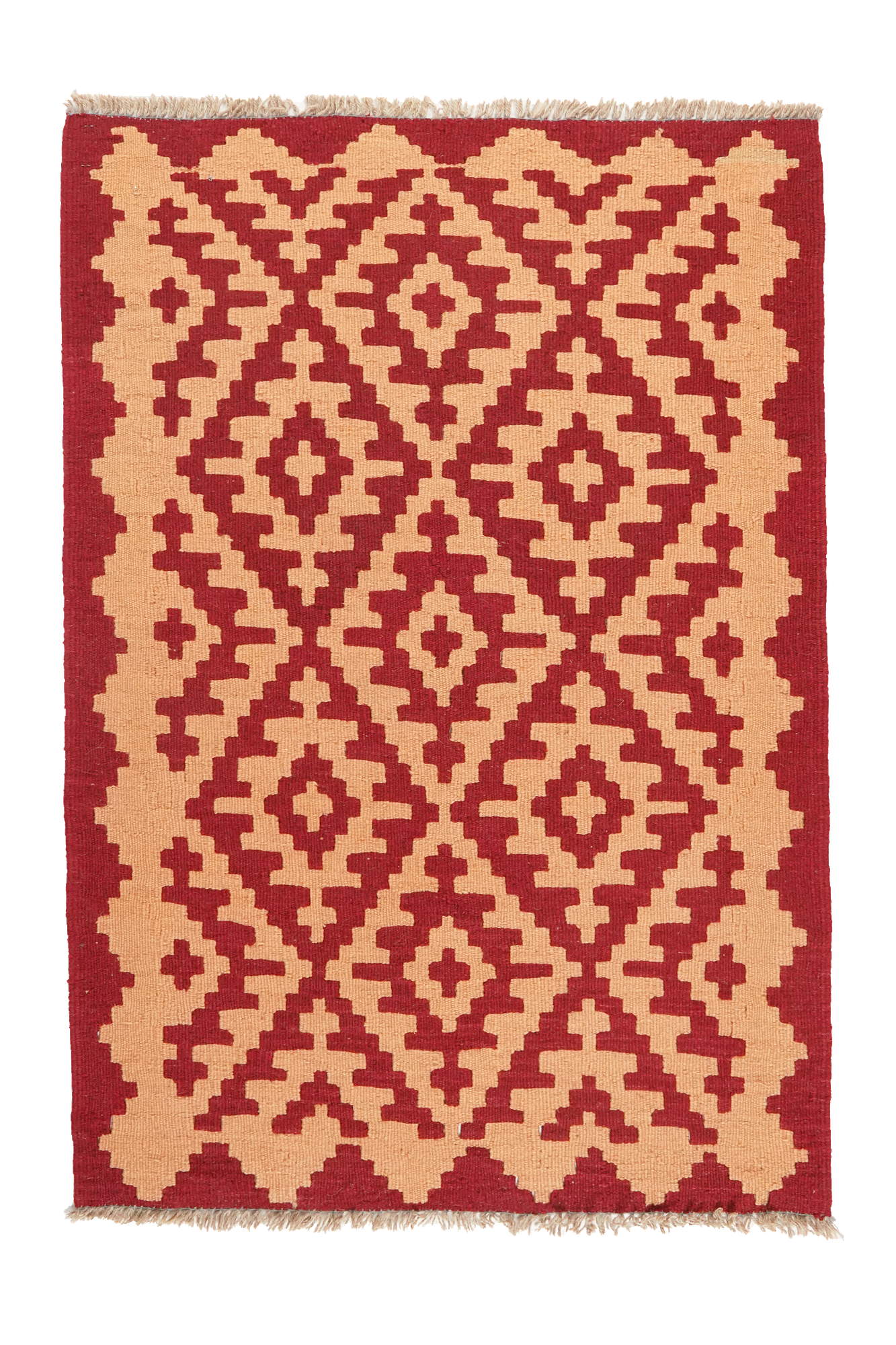 Kilim Gashgai Teppich Rot 0